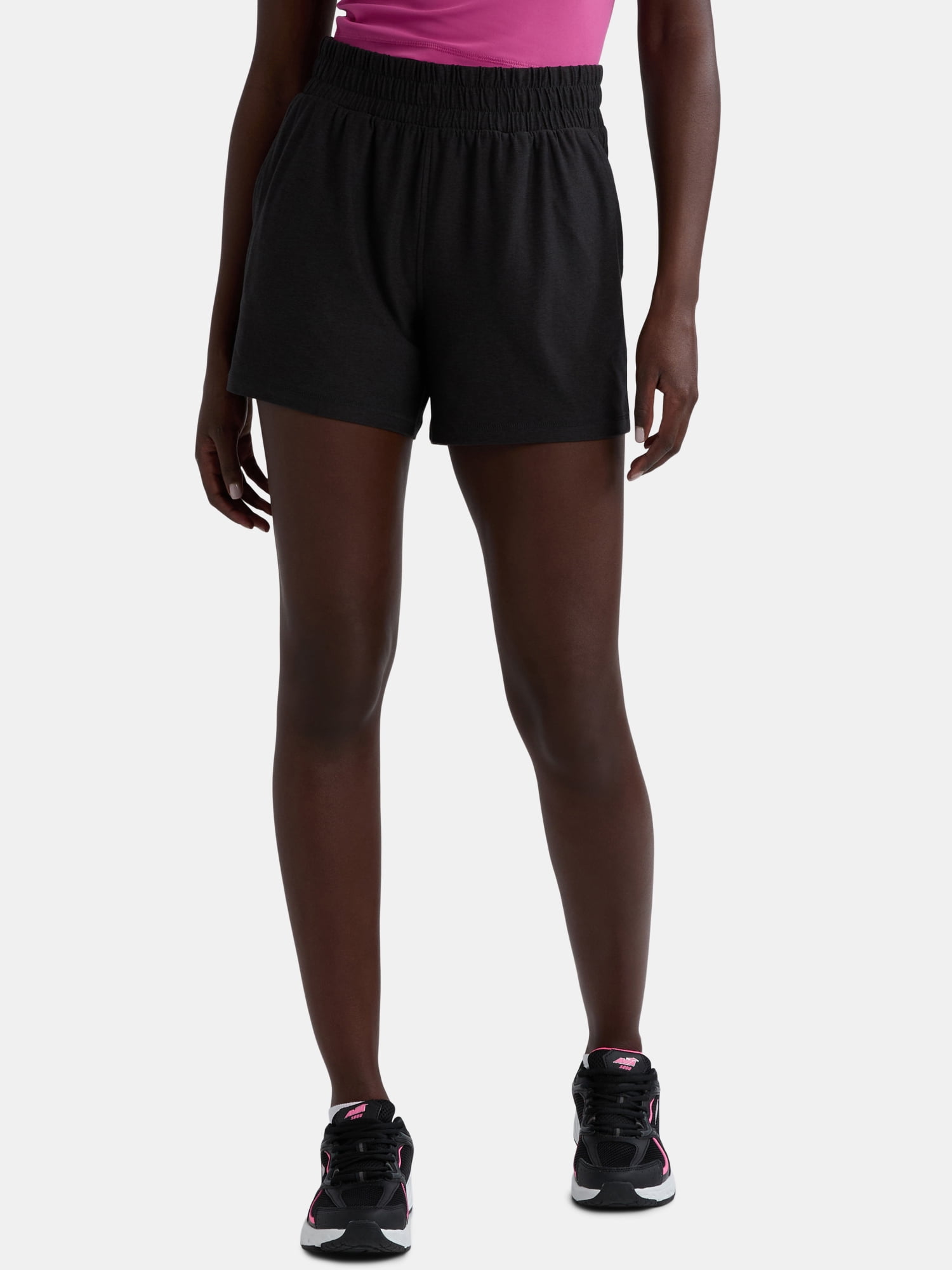 Athletic Works Women's and Women’s Plus ButterCore Soft Performance Gym Shorts, Available in 1, 2 and 5-Pack, Sizes XS-4X