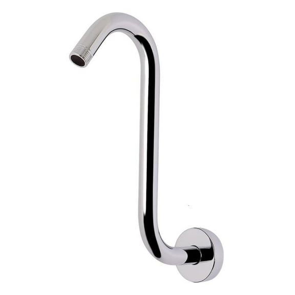 HONCLL Bathroom Accessory 10inch S Shape Gooseneck Shower Head Extension Arm with Standard Connection Bathroom Accessories