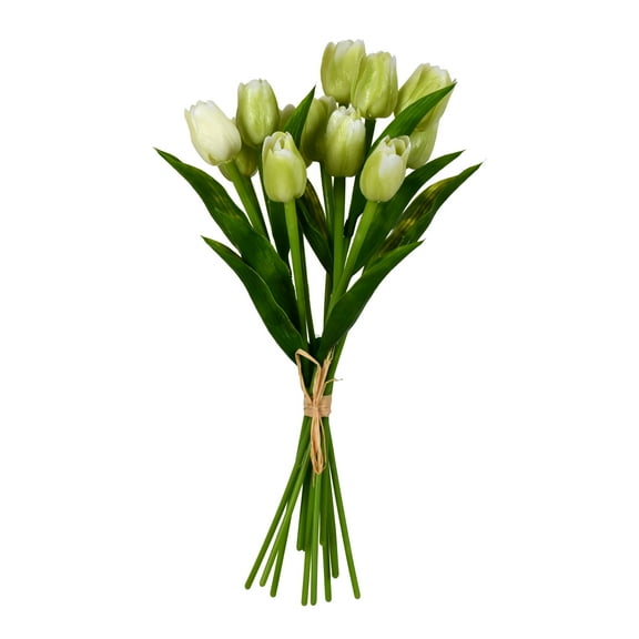 Vickerman 14" Artificial Green Tulip Bundle, 2 per pack