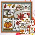 thumbnail image 1 of Punto Cruz Parcial Otoño Cgtredaw 14CT Contado DIY Bordado K942, 1 of 9
