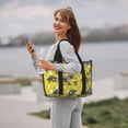 thumbnail image 3 of Rocae Honeybee for Travel Shoulder Bag Top Handle Handbag with Yoga Mat Buckle for Gym, Work, Travel, 3 of 7