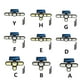 thumbnail image 5 of Toystoory Luces con sensor solar, luz universal ajustable montada en la pared, resistente al agua, lámpara de jardín de varios cabezales, lámparas de Iluminación y accesorios 5 cabezas/172LED Toystoory HA073638-09, 5 of 6