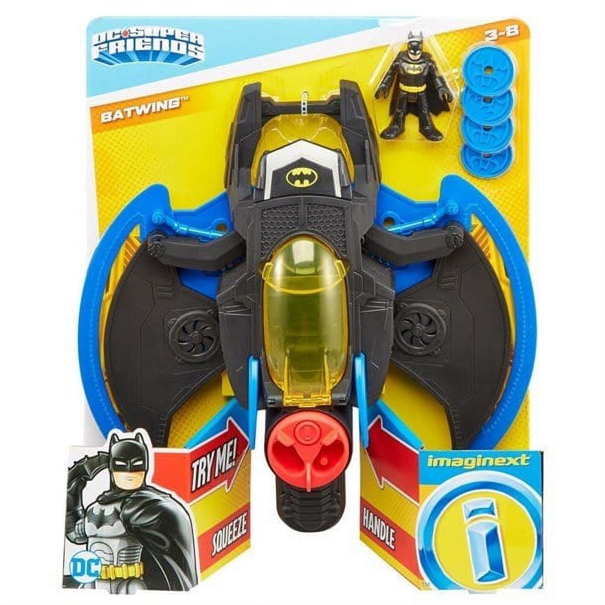 Imaginext DC Super Friends Batwing Batman Toy Plane with Figure 6