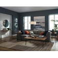 thumbnail image 5 of Alaterre Furniture Hairpin Natural Live Edge 48" Wood with Metal Large Coffee Table, Natural, 5 of 9