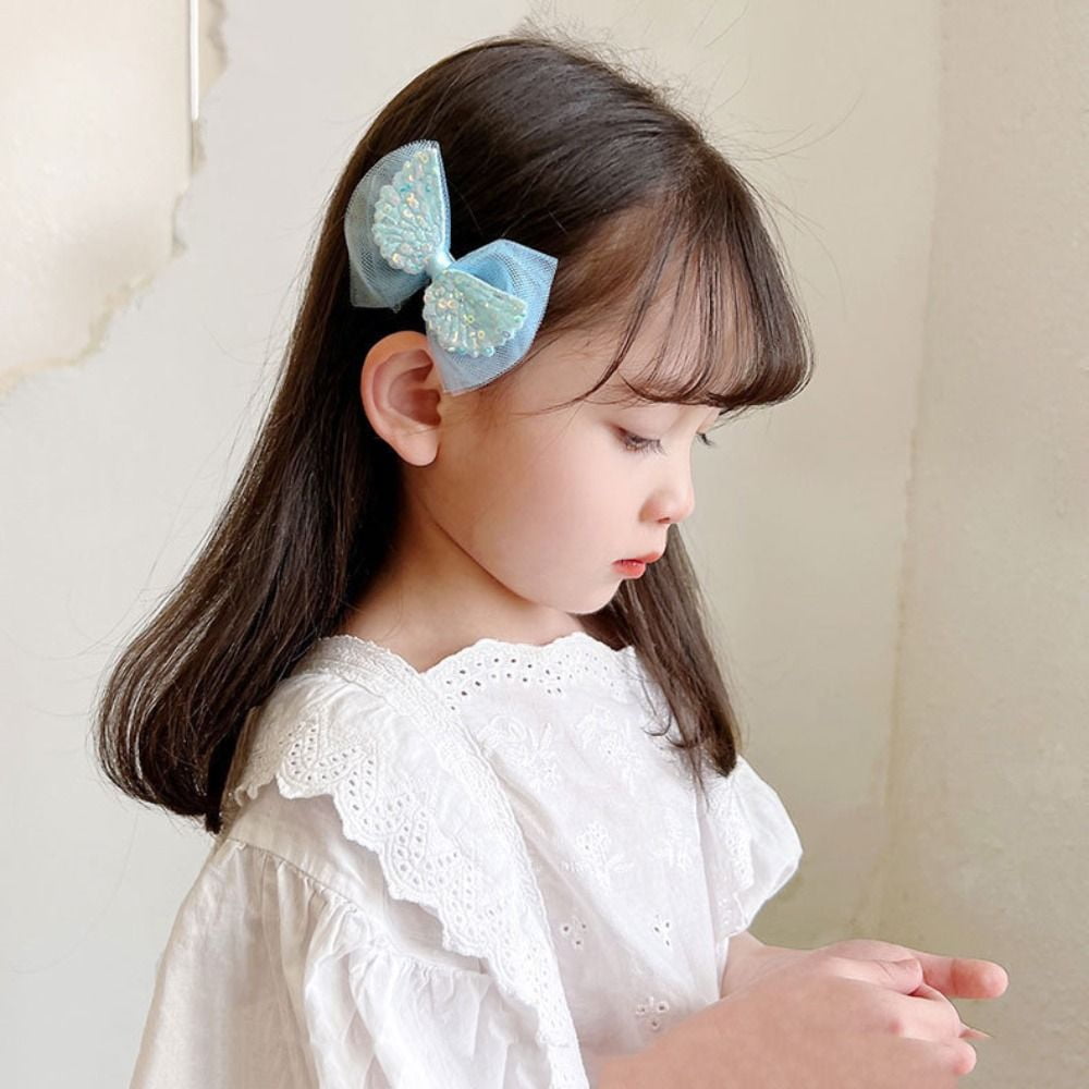 5 /10/14Pcs/Set Cute Bowknot Baby Girl Hair Clips Korean Flower Children  Sides Barrettes Baby Hair Accessories