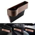 thumbnail image 2 of jiaping Automotive Organizer Storage Box Side Organizer Multifunctions Brown Left, 2 of 8