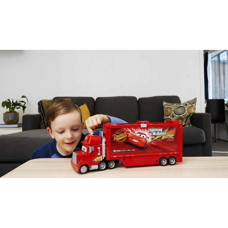 Disney Pixar Cars Large Talking McQueen Semi Trailer, Mack