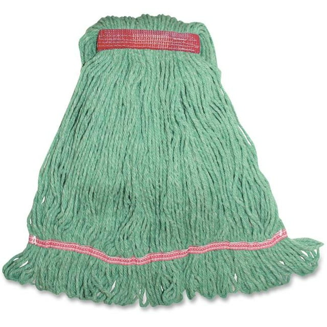 Vadrouille Humide à Bande Étroite avec Boucle Mélange, Grande - Vert