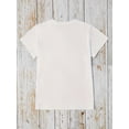 thumbnail image 2 of Funny Vintage Graphic Women's T-Shirt Happy First Day of School Teacher Girls Short Sleeve Tees, 2 of 7