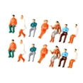 thumbnail image 2 of HILABEE 14Pcs Hand Painted Figures Toy Dolls Activity Collector Tiny Diorama Figures 1 75 Scale, 2 of 9