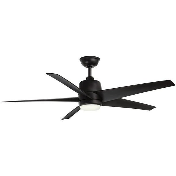 Hampton Bay Mara 54 In White Color Changing Integrated Led Indoor Outdoor Matte Black Ceiling Fan With Light And Remote Control New Open Box Com - Hampton Bay 54 In Mara Indoor Outdoor Ceiling Fan