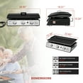 thumbnail image 6 of Royal Gourmet PD2301S 24" 3-Burner Portable Gas Griddle with Top Hard Cover, 6 of 8