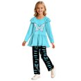 thumbnail image 3 of Gubotare Back to School Outfits for Teen Girls Adorable Girls' Top & Pants Set Slim Fit Pants Long Sleeve Sweatshirt School and Daily Wear Size 13-14 (Sky Blue,13-14 Years), 3 of 7