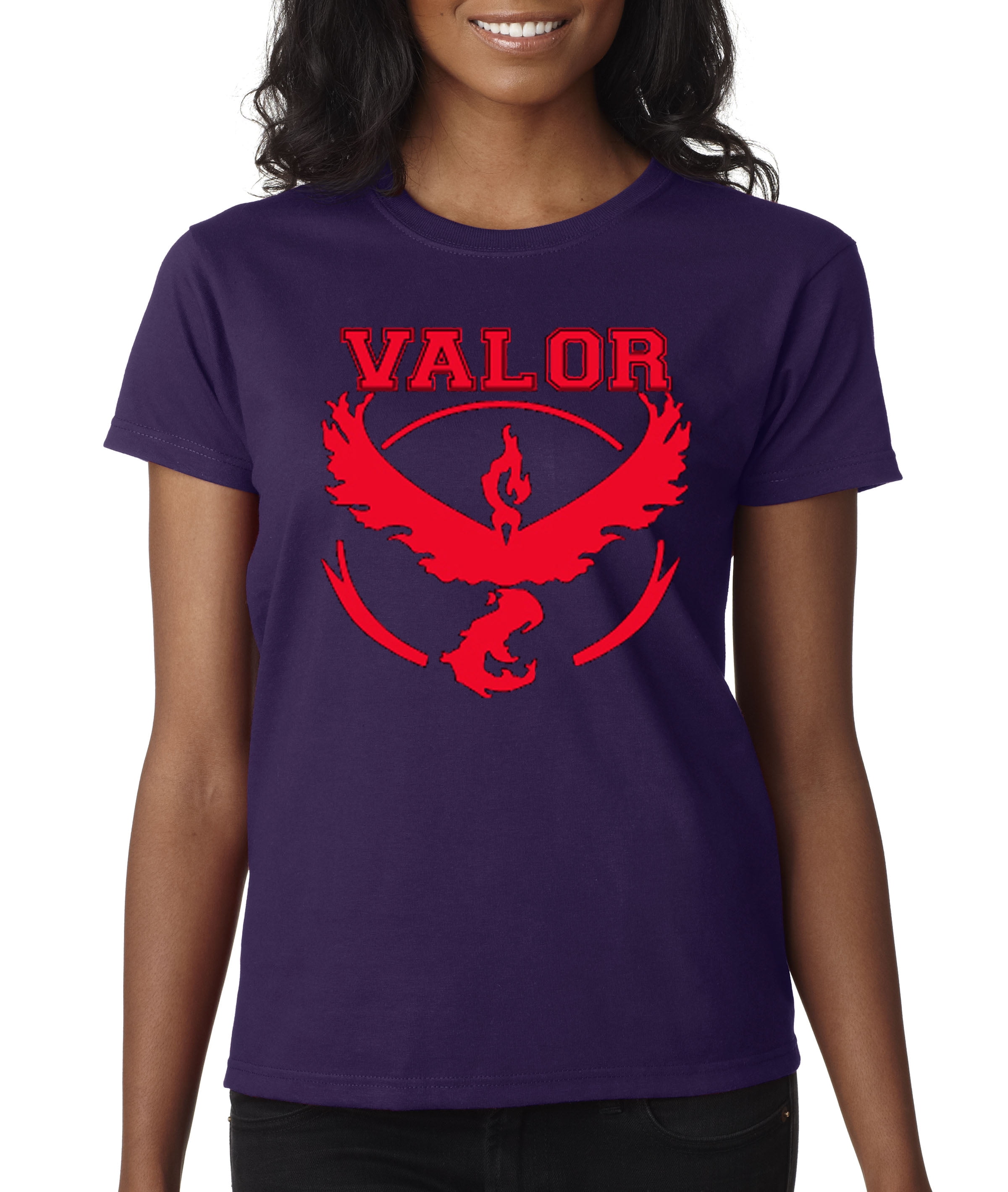 New Way 516 Women S T Shirt Team Valor Pokemon Go Moltres Walmart Com