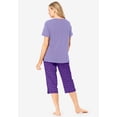 thumbnail image 2 of Dreams & Co. Plus Size 2-Piece Capri PJ Set, 2 of 6
