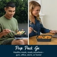 thumbnail image 2 of Bentgo Prep - 20-Piece 1-Compartment Reusable Meal Prep Containers with Lids, PFAS & BPA Free Materials, Durable, Microwave, Freezer, & Dishwasher Safe To Go Food Storage (Navy Blue), 2 of 5