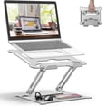 thumbnail image 2 of Adjustable Laptop Stand, Ergonomic Portable Computer Stand With Heat-vent To Elevate Laptop, Heavy Duty Laptop Holder Compatible, 2 of 5