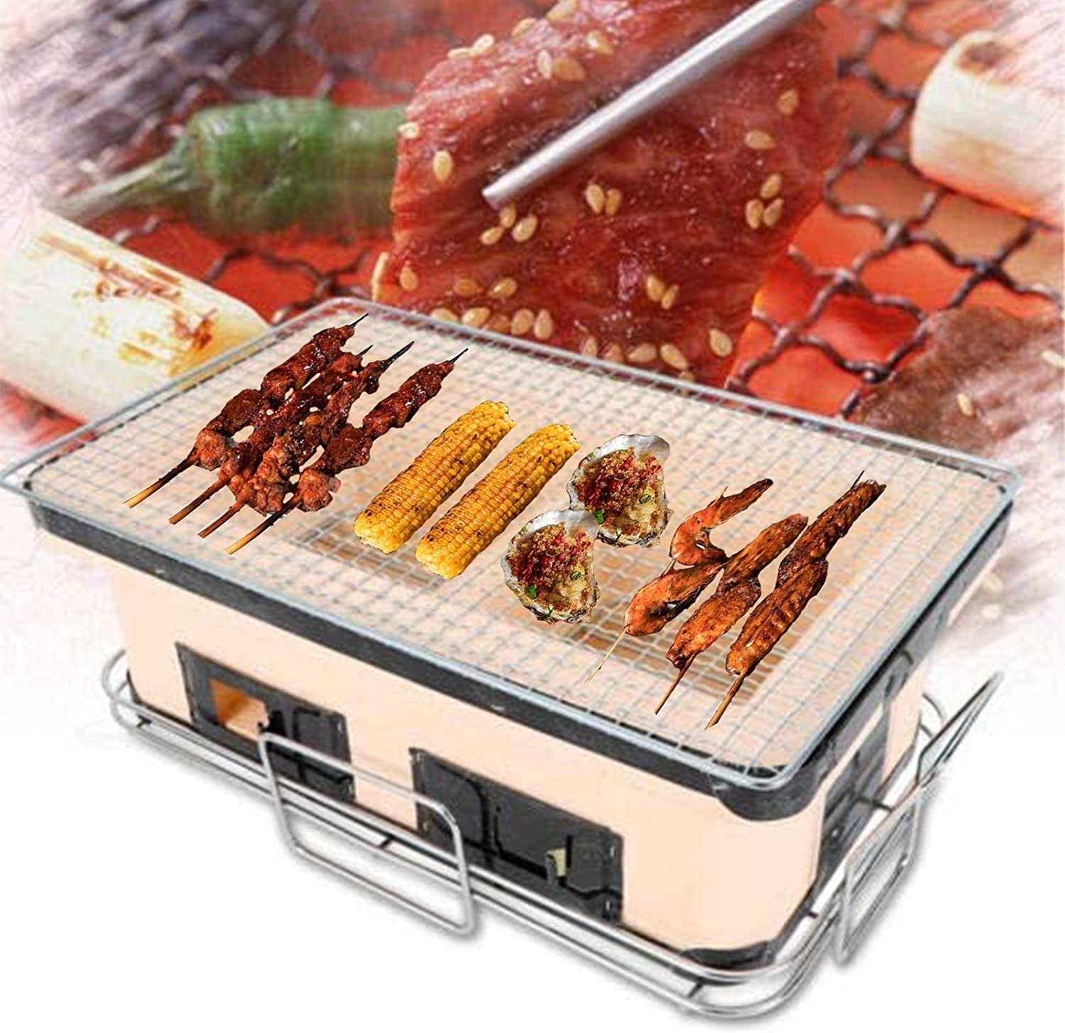 Buy TFCFL Japanese Style Charcoal Grill,Portable Japanese Yakiniku