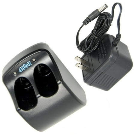 HQRP Dual Battery Charger for Black & Decker 3.6V Versapak VP760 Type 1, VP800 Type 1, VP810 Type 1, VP820K Type 1, VP820T Type 1, VP825K Type 1 Power Tools + HQRP