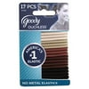 Goody Ouchless No Metal Elastics, Espresso, 4 mm, 17 Count