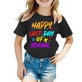 thumbnail image 3 of Hiijoy Girls Graduation T Shirt Last Day of School Letter Print T-Shirt Short Sleeve Crew Neck Tshirt, 3 of 3