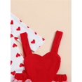 thumbnail image 6 of Christmas Baby Girl Outfit Cute Elk Ruffle Sleeve Romper Overall Dress Infant Girls Skirt Sets, 6 of 7