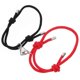 thumbnail image 4 of 1 Pair Couple Bracelets Handwoven Rope Pendant Bracelet Decorative Wrist Chain, 4 of 4