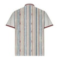 thumbnail image 4 of Fnnxeal Mens Polo Shirts, Big and Tall Shirt Striped Collared Summer Casual Light Blue Polo Shirts for Men Size 4XL, 4 of 5