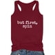 thumbnail image 4 of Camisetas sin mangas para beber para mujeres, niñas adultas, verano, playa, gráfico divertido, espalda cruzada, chaleco, blusa con refranes Fridja  qr1154, 4 of 5