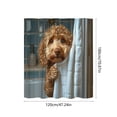 thumbnail image 3 of JHyouerji Shower Curtain,Waterproof Decor Curtain,24x70 Inch Rustic Bath Curtain with Hooks for Bathroom Hotel, 3 of 7