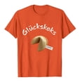 thumbnail image 3 of Levmjia Women's Graphic Round Neck T-Shirt, Funny German Text "Glückskeks" Print Tee, Casual Short Sleeve Summer Top, Soft Polyester Blend, Sizes XS-XL, 3 of 4