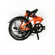 ZiZZO Via 7-Speed 20 wheel, Aluminum Folding Bicycle for all genders, Orange