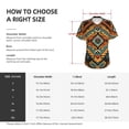 thumbnail image 4 of Women Short Sleeve V Neck Tops T-Shirts Summer Tees, Southwest Tribal Indian Geometric, 4 of 6