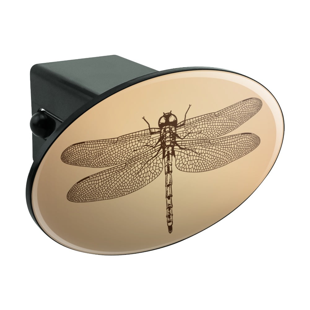 Dragonfly Vintage Insect Oval Tow Trailer Hitch Cover Plug Insert