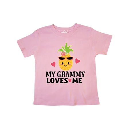 

Inktastic Grammy Loves Me Cute Pineapple Gift Toddler Toddler Girl T-Shirt