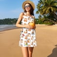 thumbnail image 3 of Easygdp Kawaii Shiba Dog para Vestido Transpirable de Mujer, Vestido Suelto de Manga Corta con Pliegues y Bolsillos para el Verano, 3 of 7