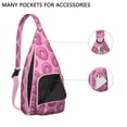 thumbnail image 3 of Donut Time Sling Backpack – Sweet Treats Pattern Shoulder Bag, Compact Anti-Theft Pack for Commuters, 3 of 4