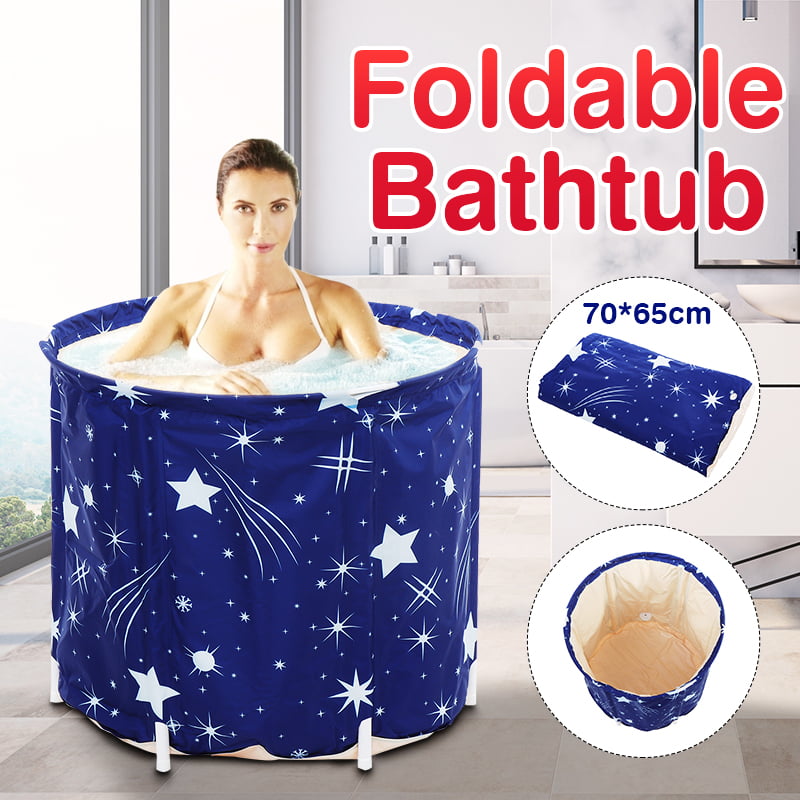 Folding Portable PVC Adult Bathtub Water Spa Tub Bath Bucket Outdoor Bath Tub ! 