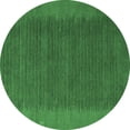 thumbnail image 1 of Ahgly Company Indoor Round Abstract Emerald Green Modern Area Rugs, 3' Round, 1 of 4