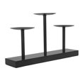 thumbnail image 4 of Candelabro de metal BuyWeek Candelabro de pilar negro 3 pilares, 4 of 14