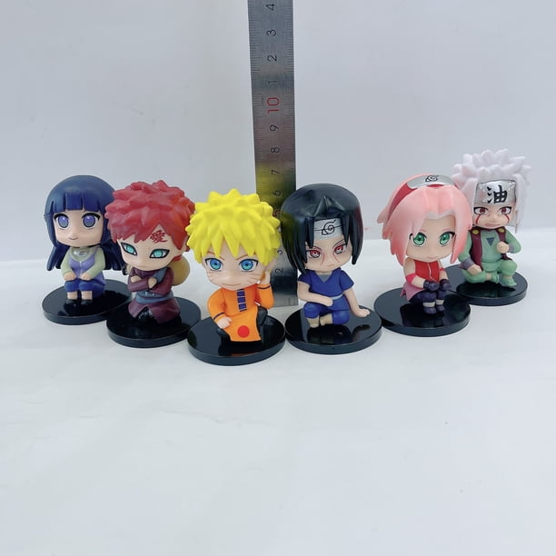 Minifiguras de NARUTO de PVC, figuritas de 3-8cm, 6-12 piezas, todos los diseños, Gashapon