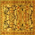 thumbnail image 1 of Ahgly Company Indoor Square Persian Yellow Traditional Area Rugs, 6' Square, 1 of 4