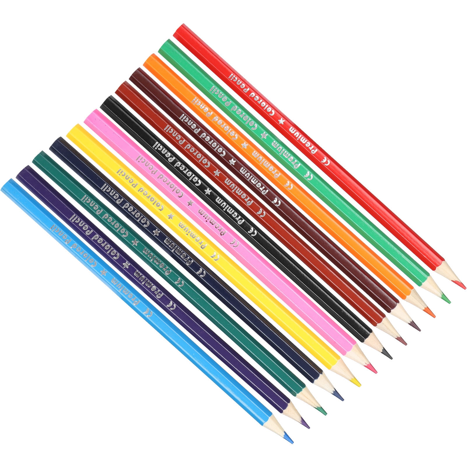 12 Color Pencils 3.0 Advanced Core Cute Basswood Colored Pencil Set  High-quality Pencil for Kid School Graffiti Drawing Painting