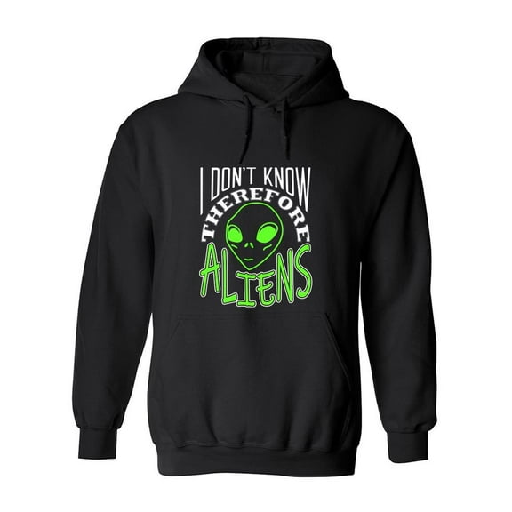 I Don't Know Therefore Quote Hoodie Men -Image by Shutterstock, Male 3X-Large