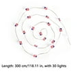 thumbnail image 3 of TOPRenddon 4th of July Decorations Patriotic String Lights - Battery Operated Flag Star Lights for Indoor Outdoor, Memorial Day Veterans Day Party (Red White Blue LED Copper Wire Holiday Decor), 3 of 9