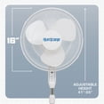 thumbnail image 4 of Hurricane Supreme 16 Inch Oscillating Stand Fan with Remote Control, 4 of 9