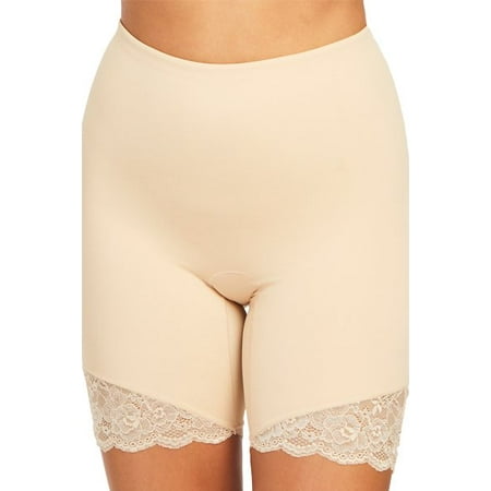 

QT Intimates Midthigh Medium Control Shaper with Lace 2209