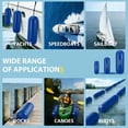 thumbnail image 1 of Kojooin Inflatable Boat Fenders 4-Pack, Ribbed Centre Design Boat Bumpers with Ropes and Pump for Pontoon or Sailboat, 1 of 8