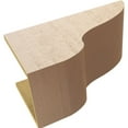 thumbnail image 6 of 12"W x 24"D x 12"H Wide Greensboro Rough Cedar Woodgrain TimberThane Corbel, Primed Tan, 6 of 6
