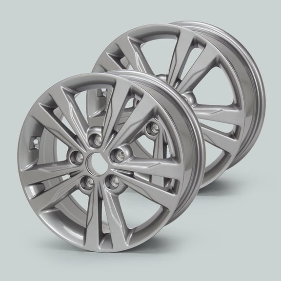 2-Pack New 16 x 6.5 inch Alloy Replacement Wheel Rim 5-Lug for Hyundai Elantra 2016-2018